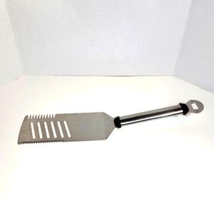Sturdy Large BBQ Spatula Serrated Knife Tenderizer & Bottle Opener in ON…